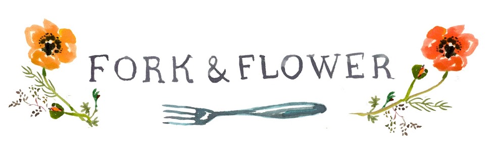 fork and flower
