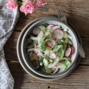 Fennel Radish Salad (with Hemp Seeds)