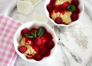Coconut Millet Pudding with Raspberries