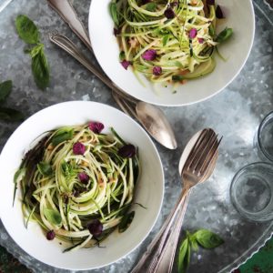 Zucchini Noodles – “Zoodles” – With Coconut Sauce