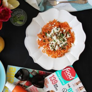Sweet Potato Noodles With Tahini