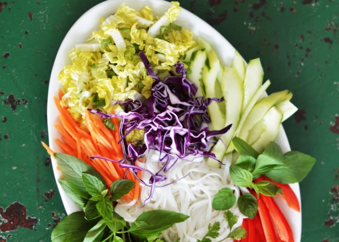 deconstructed vietnamese summer roll salad