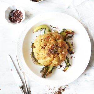 Whole Roasted Cauliflower w/ Sumach & Flowers