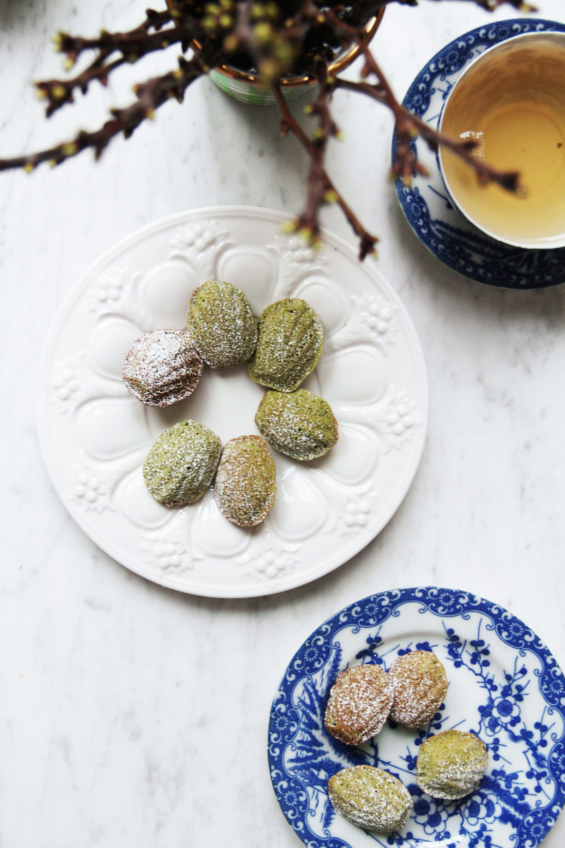 Matcha Madeleines (on a day off)