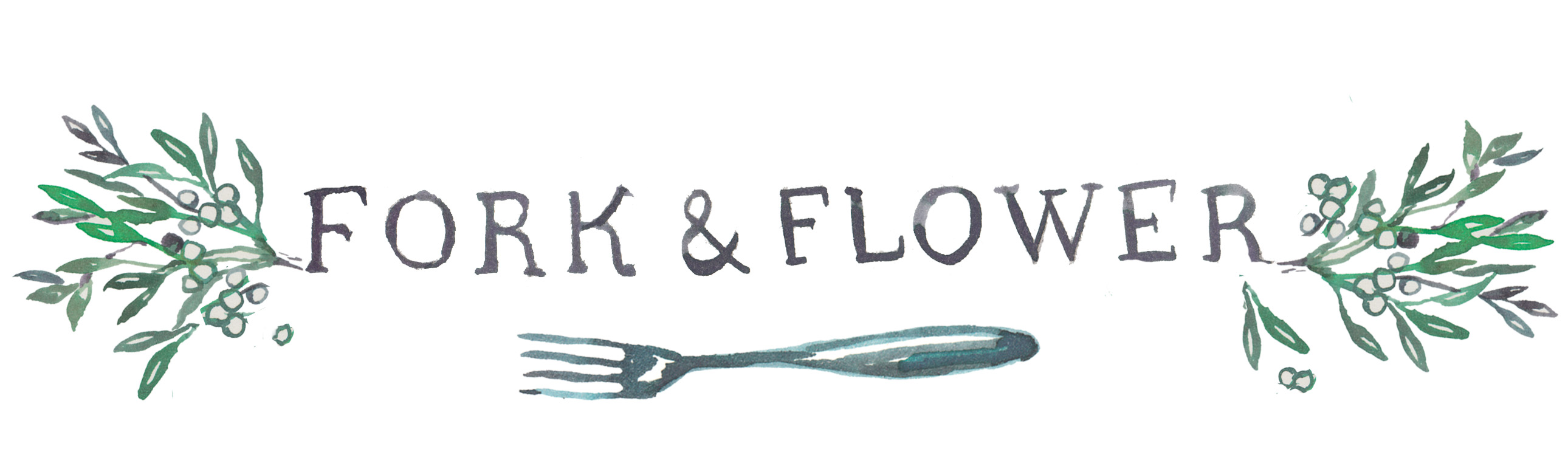 fork and flower