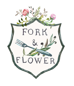 fork and flower