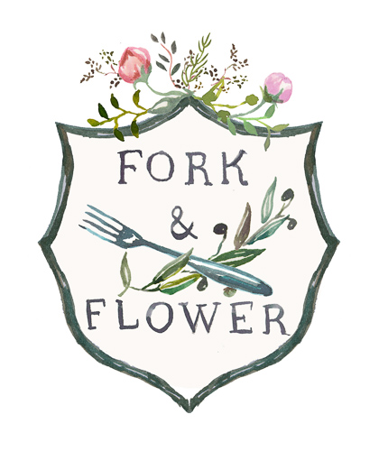 fork and flower
